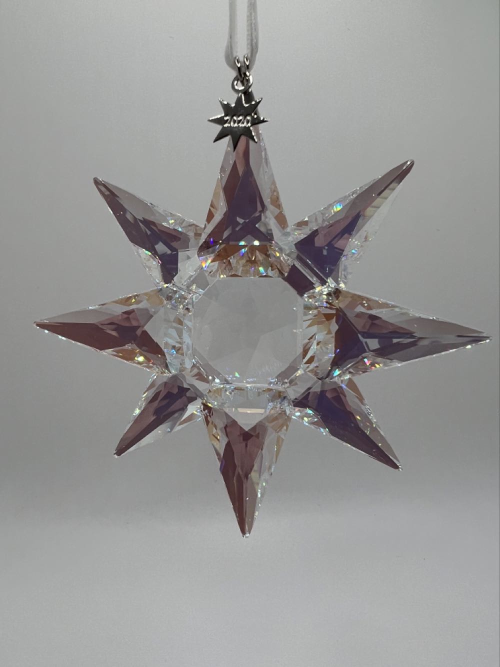 Swarovski Christmas Ornament 125th Anniversary Engraved Annual Edition Glass Jar & Star Set  ornament collectible [Barcode 191453007385] - Main Image 2