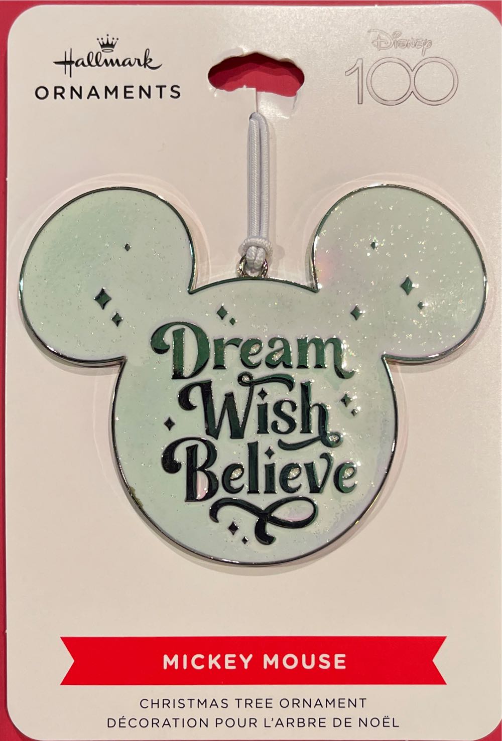Mickey- Dream, Wish, Believe  ornament collectible [Barcode 763795820207] - Main Image 1