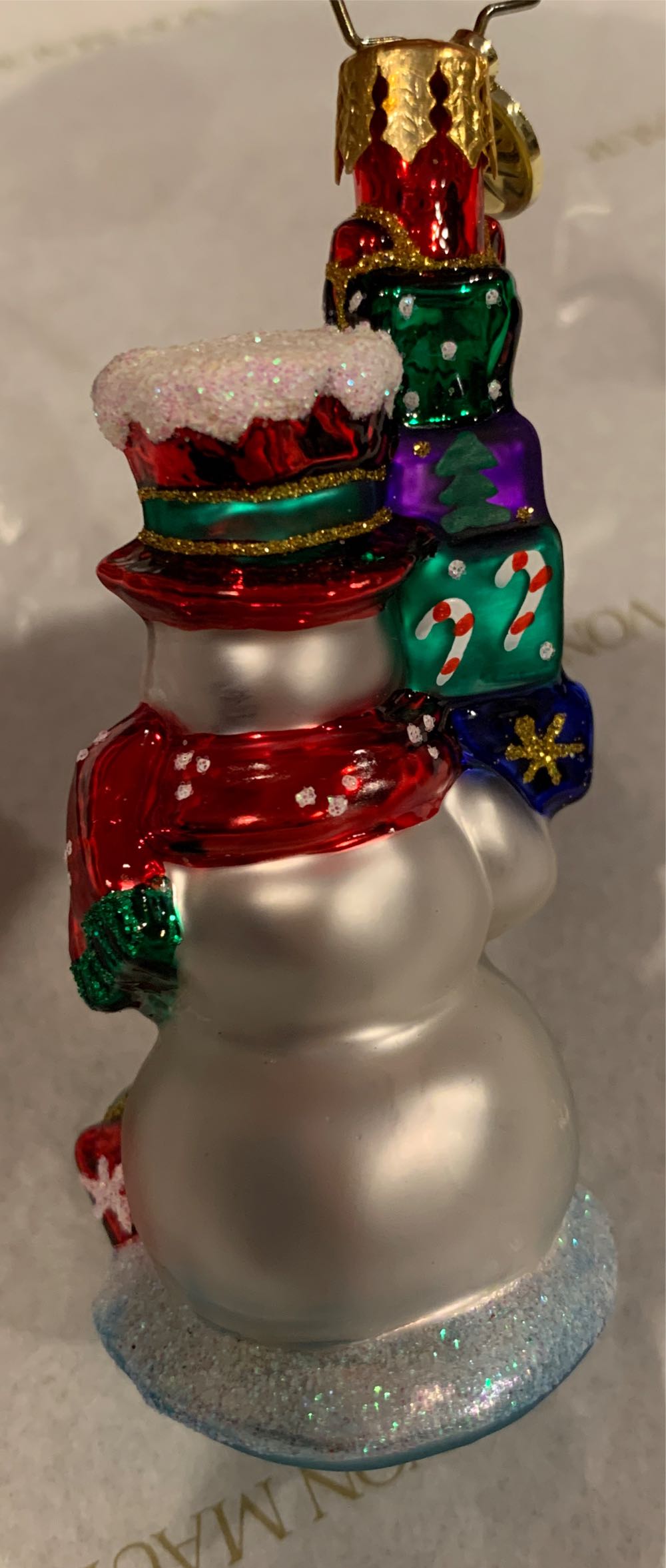 2022 Teetering Tower Of Treasures Gem - Radko 1021041 (Snow Man) ornament collectible - Main Image 2