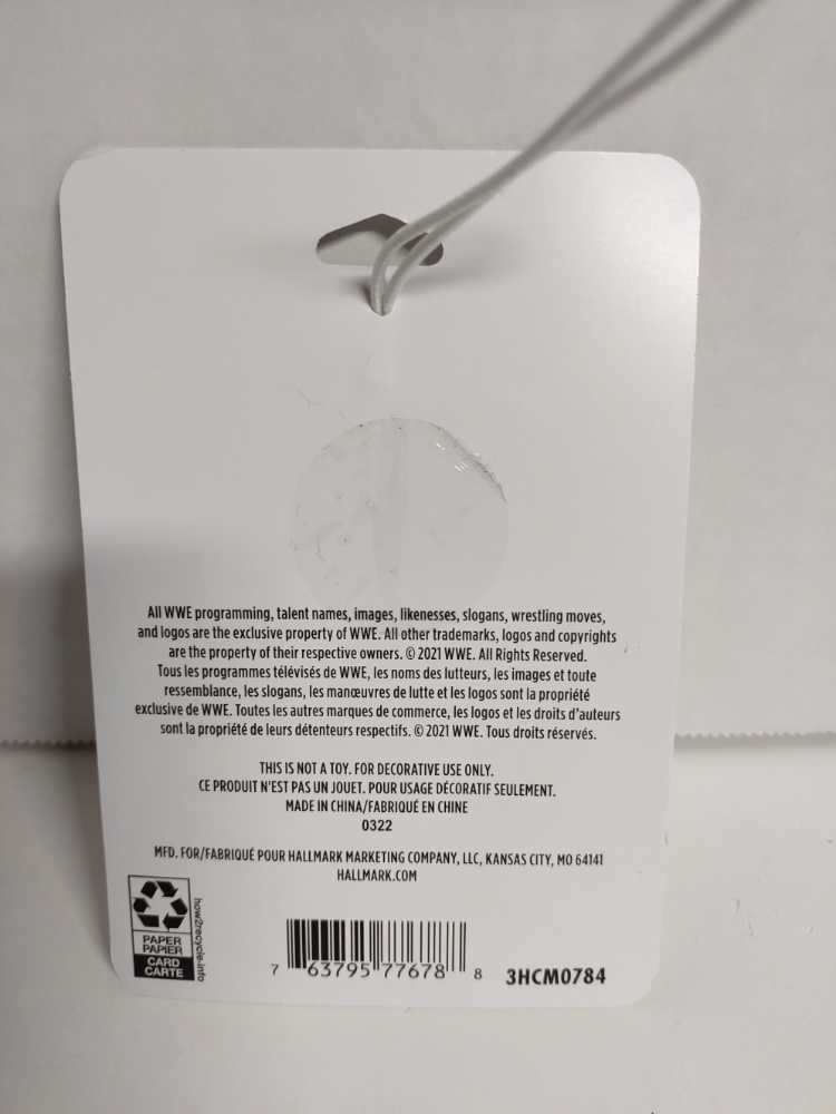 WWE  (Wwe) ornament collectible [Barcode 763795776788] - Main Image 2