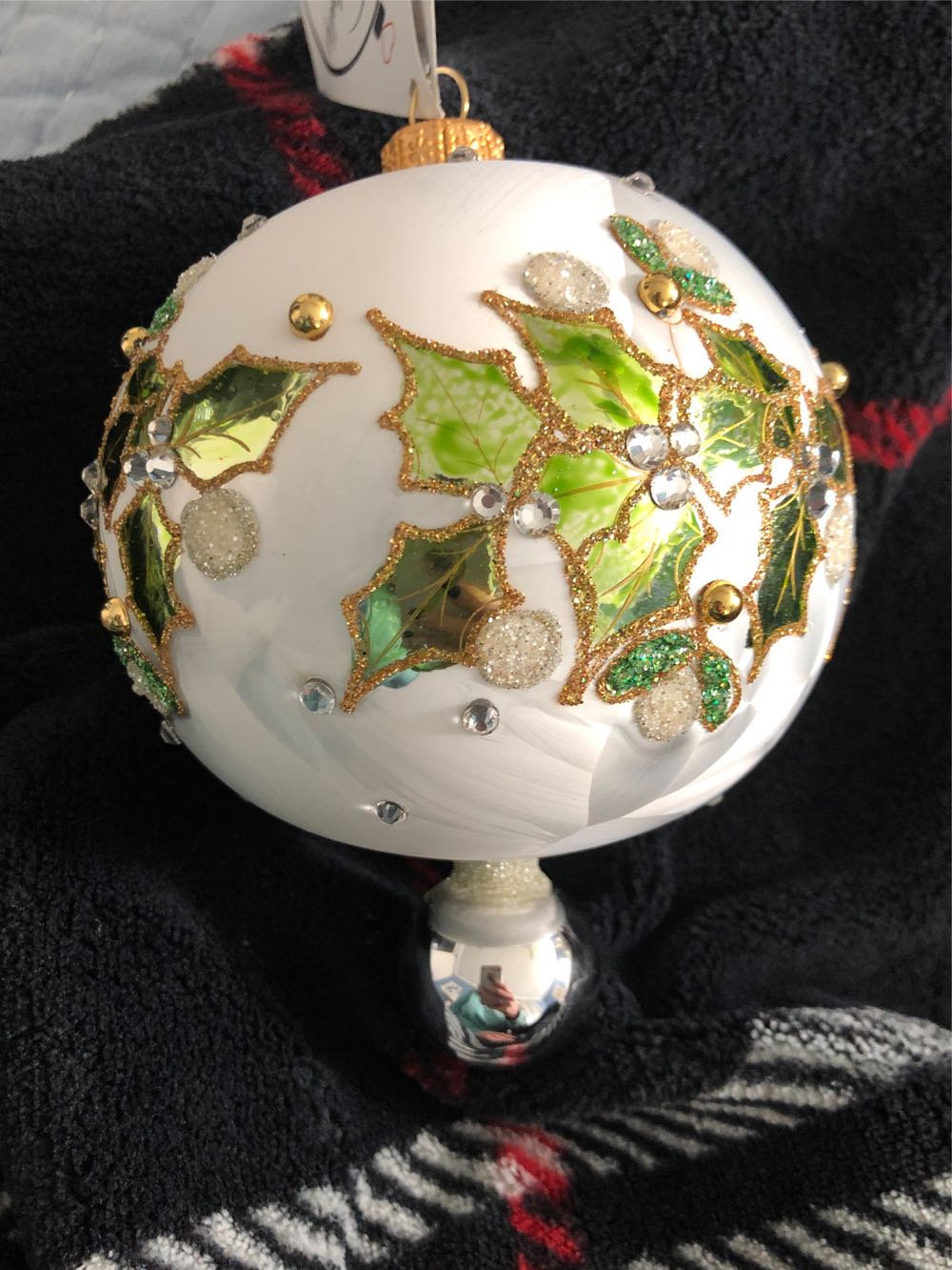 Santa Ornament with Governor’s Palace Scene 4037305