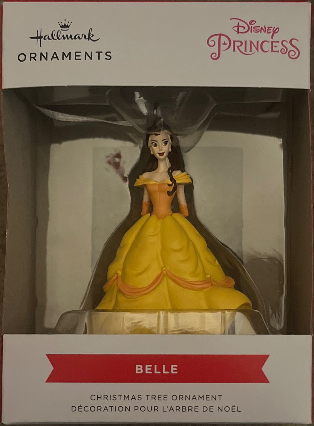 Belle Hallmark Disney Beauty And The Beast Belle Christmas Ornament - Disney Beauty and the Beast (Disney Princess) ornament collectible [Barcode 763795775637] - Main Image 2