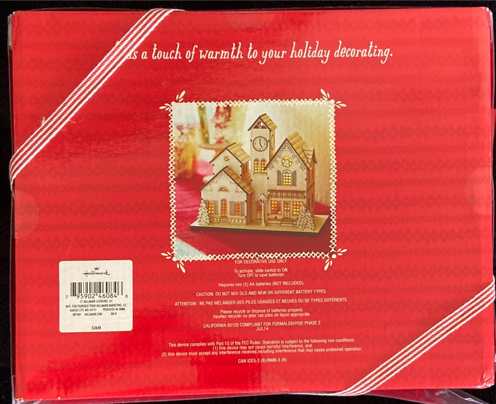 Laser-Cut Wood Village  ornament collectible [Barcode 795902460846] - Main Image 2