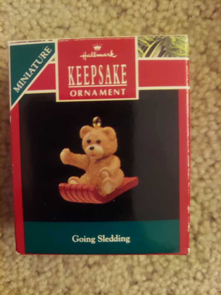 M: Going Sledding   ornament collectible - Main Image 1