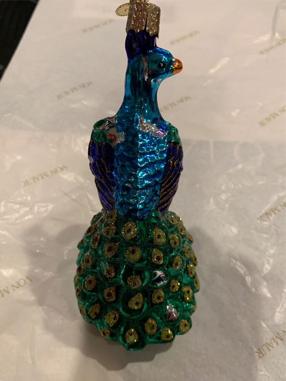 Elegant Peacock  (Animal) ornament collectible [Barcode 729343160102] - Main Image 2