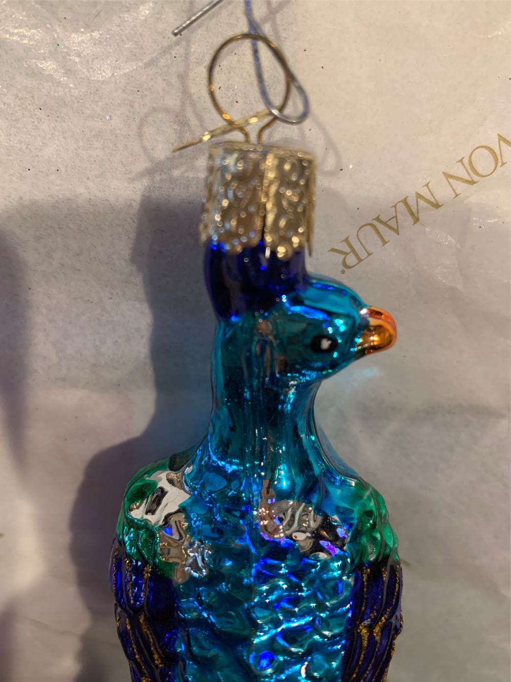 Elegant Peacock  (Animal) ornament collectible [Barcode 729343160102] - Main Image 4