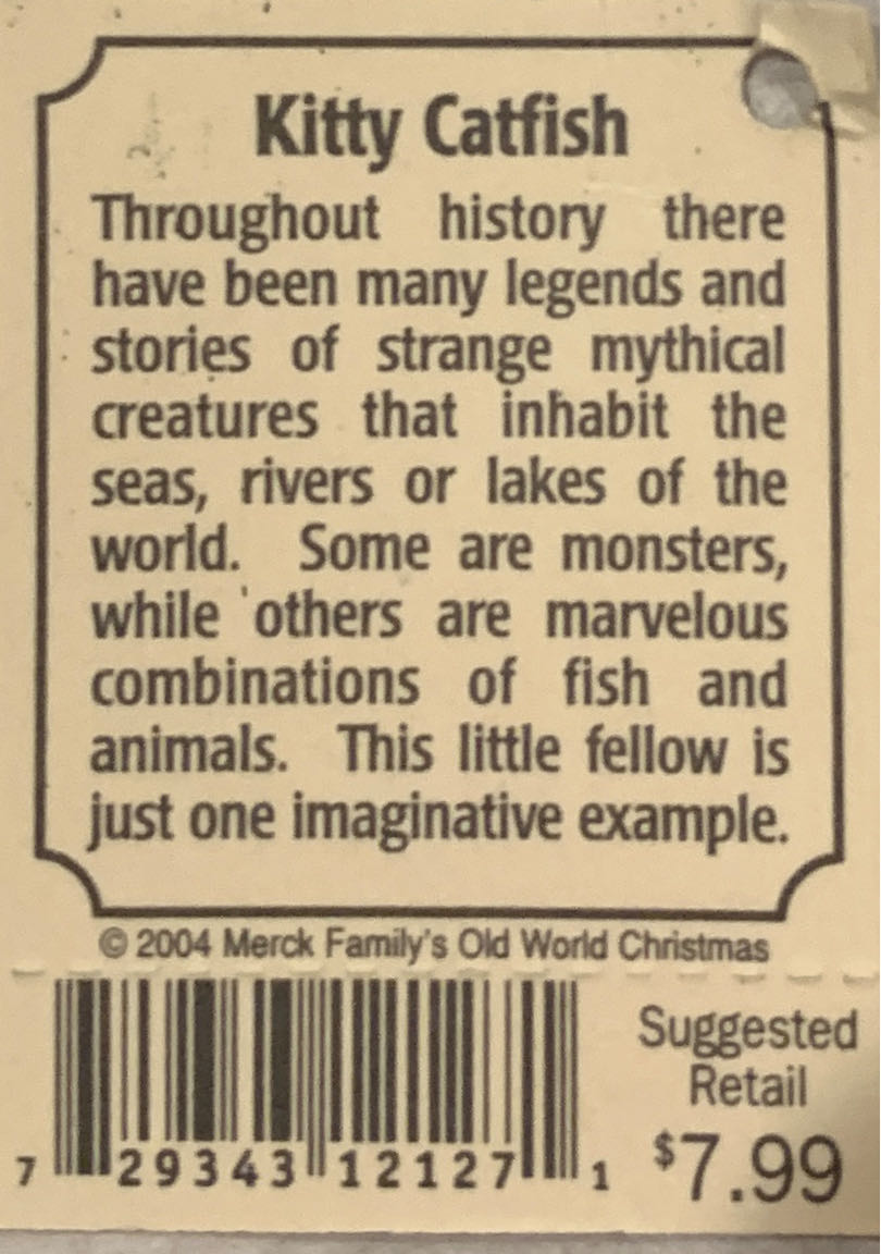Kitty Catfish  (Animal) ornament collectible [Barcode 729343121271] - Main Image 4