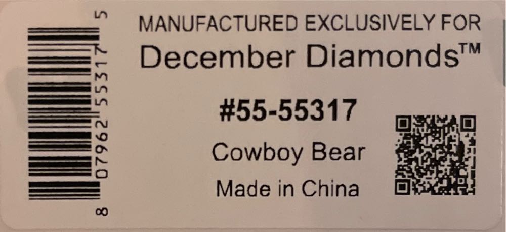 Cowboy Bear - Poke The Bear ornament collectible [Barcode 807962553175] - Main Image 2