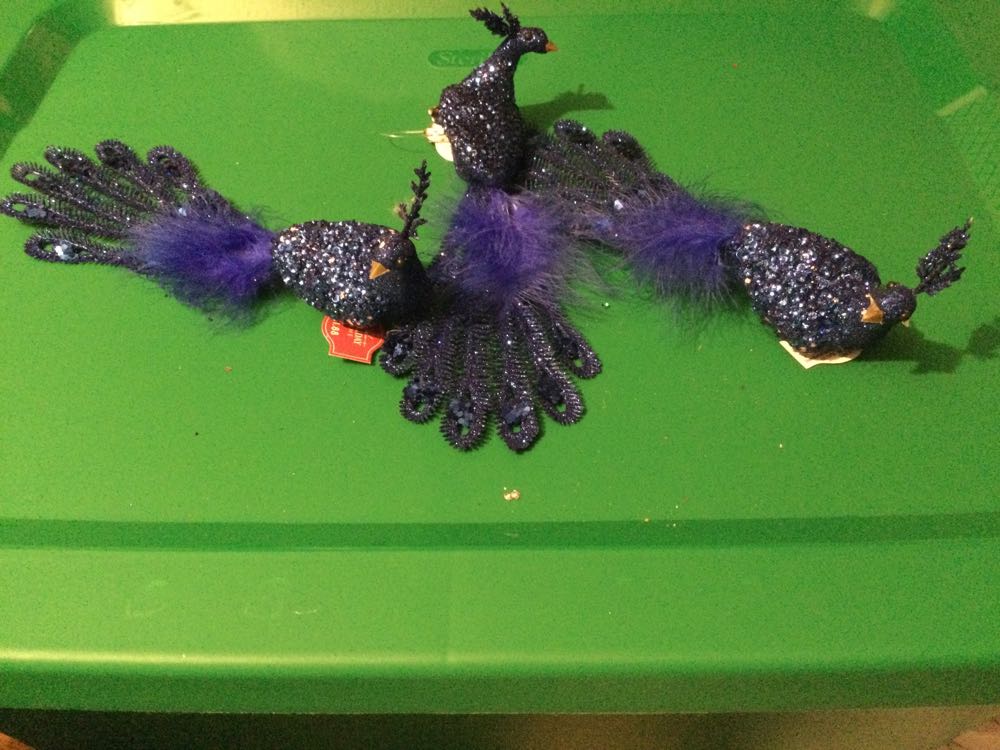 Peacock Blue - Holiday Time ornament collectible - Main Image 2