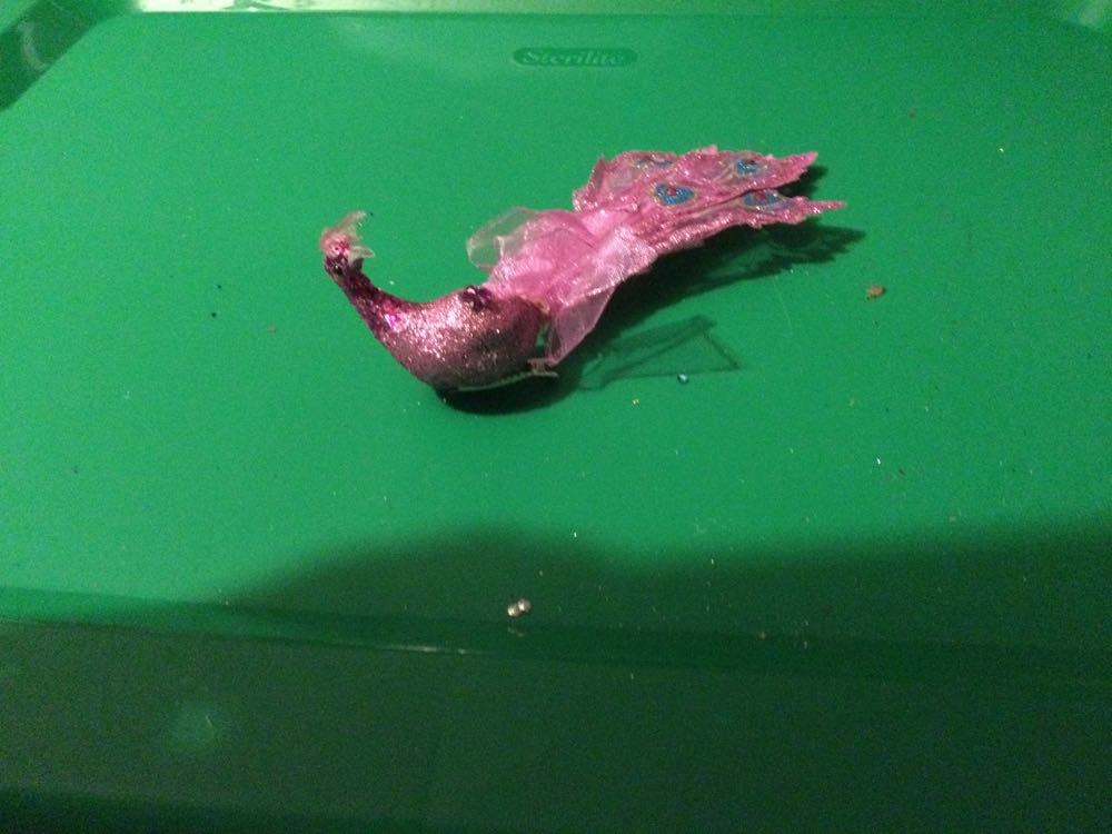 Peacock Mauve  ornament collectible - Main Image 2