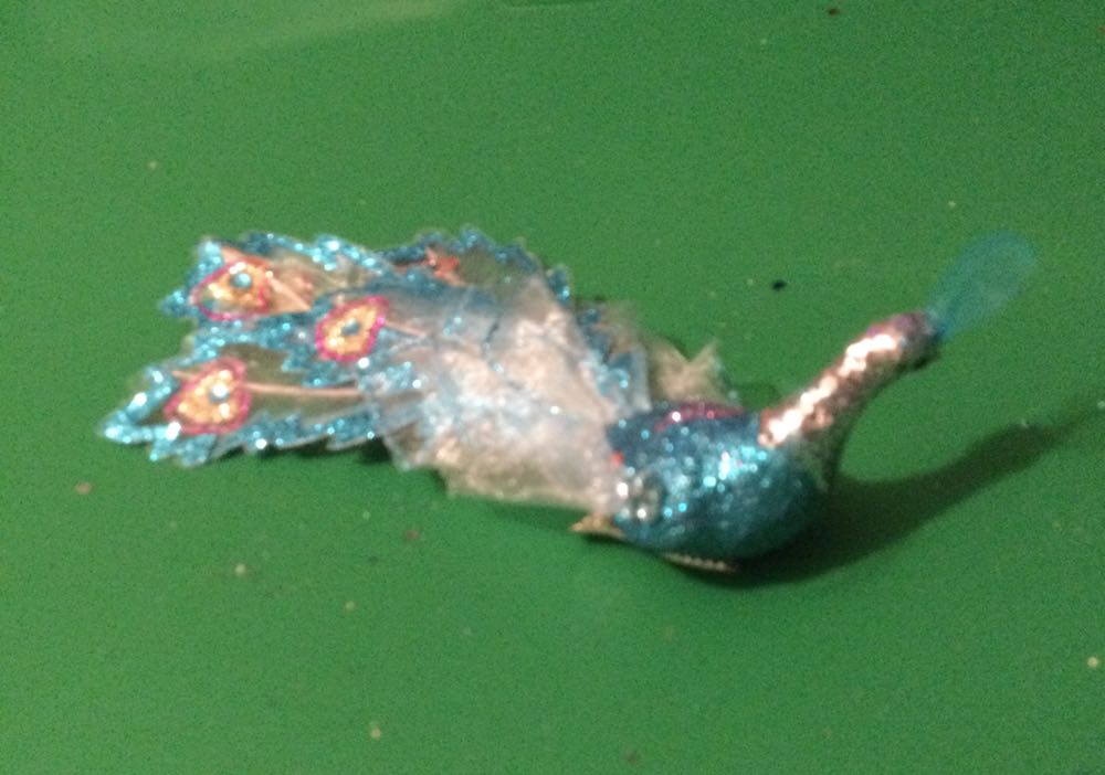 Peacock Teal  ornament collectible - Main Image 2