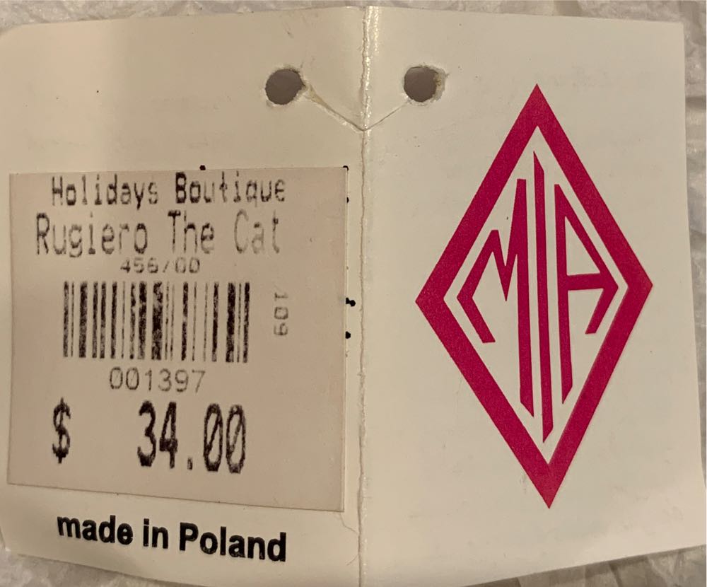 Rugiero The Cat  ornament collectible - Main Image 4