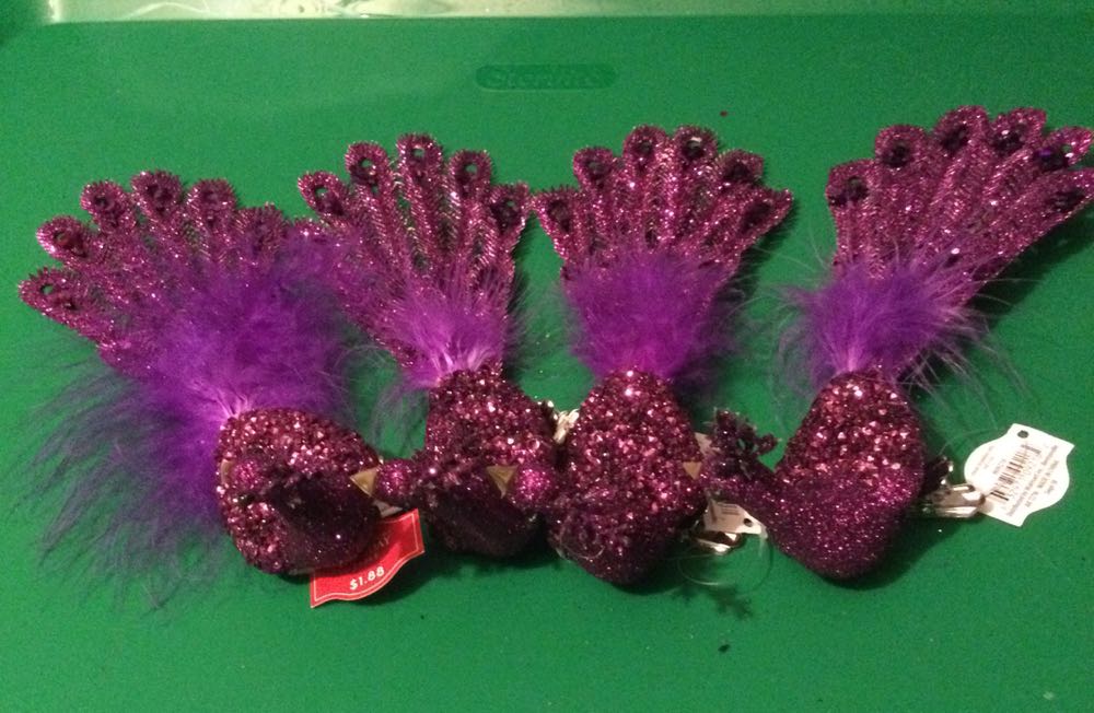 Peacock Purple - Holiday Time ornament collectible - Main Image 2