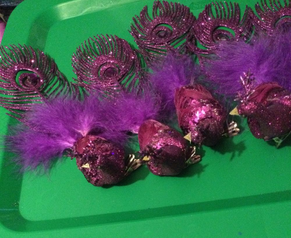 Peacock Purple - Holiday Time ornament collectible - Main Image 2