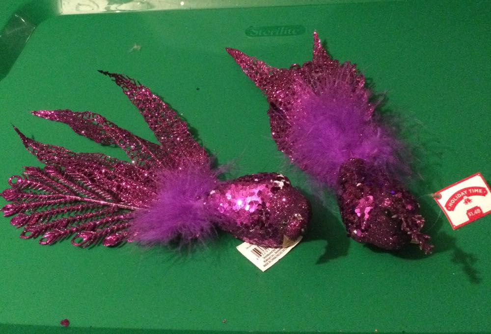 Peacock Purple - Holiday Time ornament collectible - Main Image 2