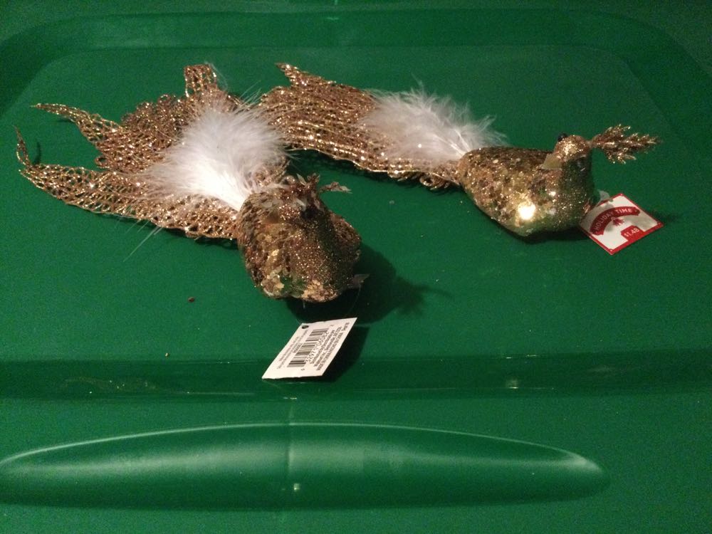 Peacock Gold - Holiday Time ornament collectible - Main Image 2