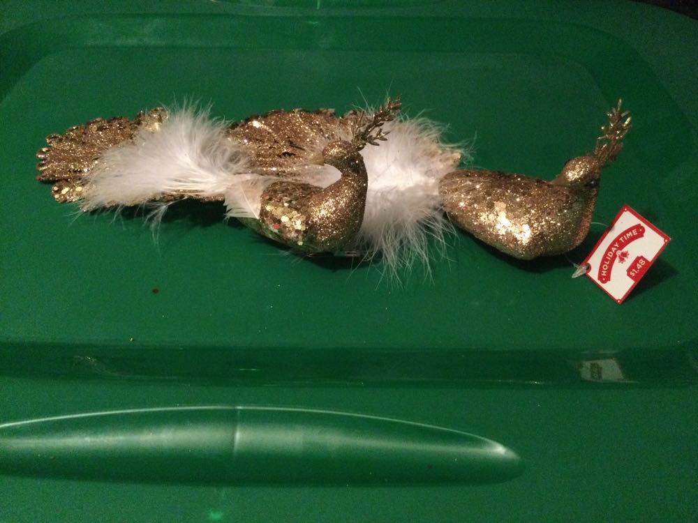 Peacock Gold - Holiday Time ornament collectible - Main Image 2