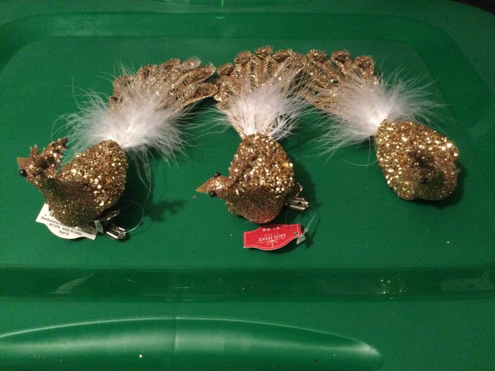 Peacock Gold - Holiday Time ornament collectible - Main Image 2