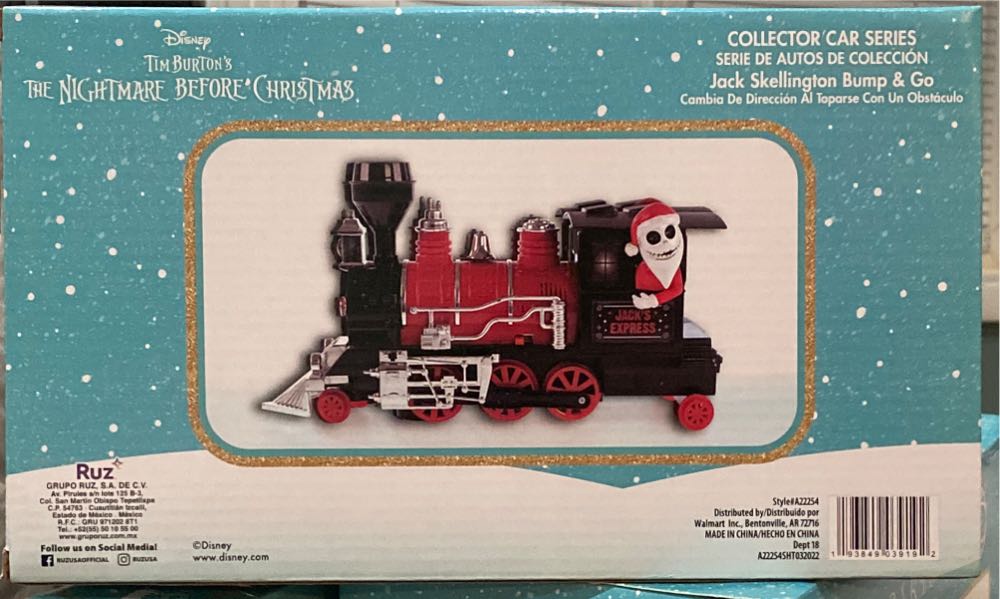 Disney Jack Skellington Bump & Go Conductor Train Collector Car Series Christmas Jack  ornament collectible [Barcode 193849039192] - Main Image 2