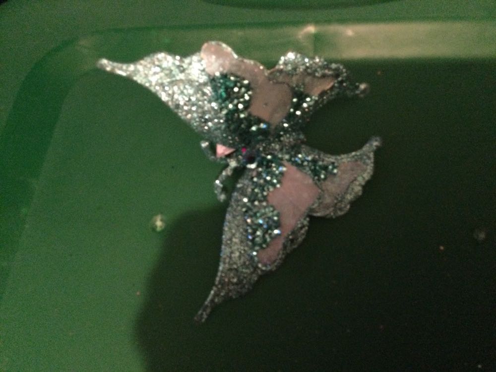 Butterfly Turquoise - Holiday Time ornament collectible - Main Image 2