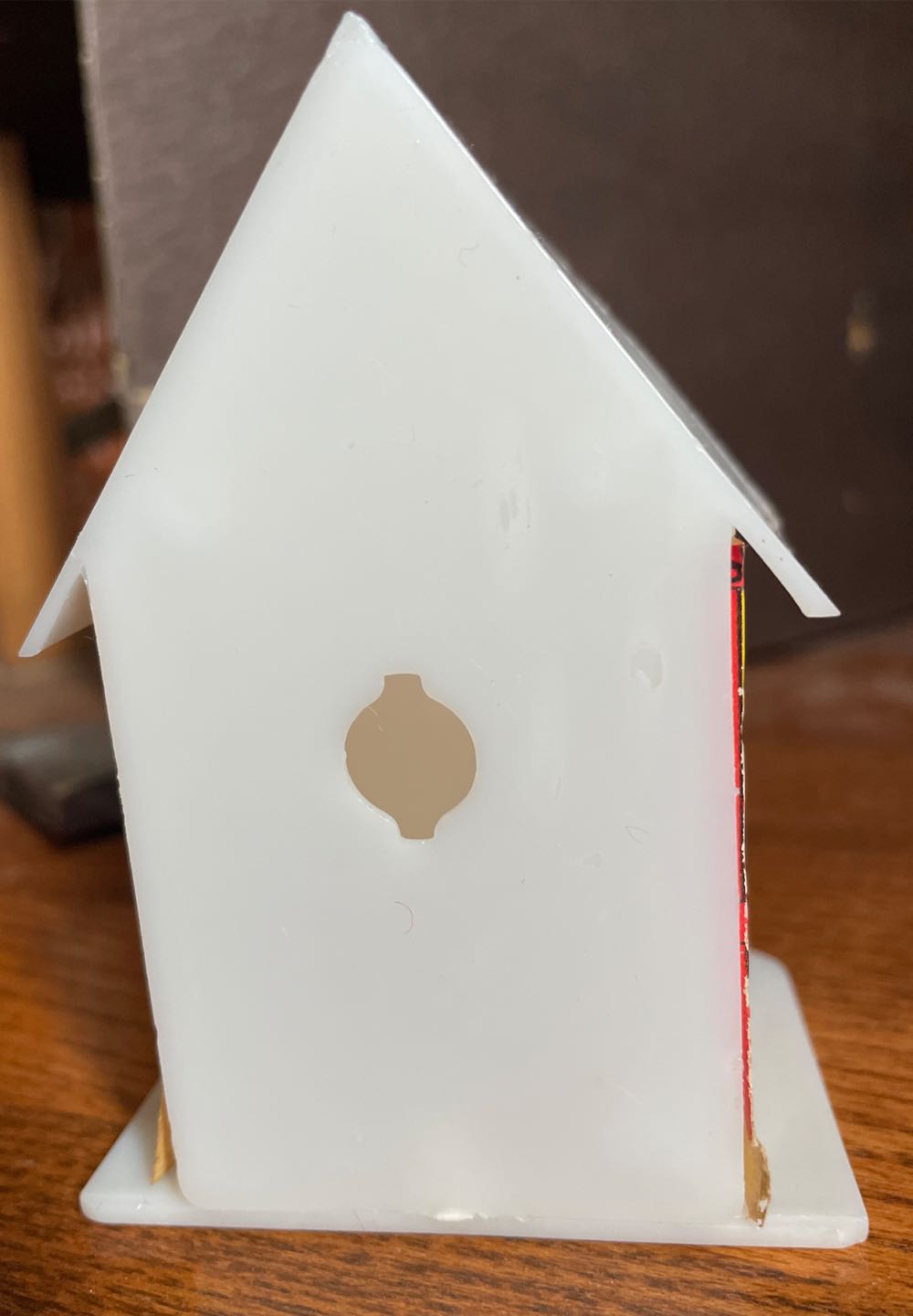 Universal - Alpine Village - Two Story Yellow House - Wreath - Alpine Village (Light Up Village) ornament collectible - Main Image 4