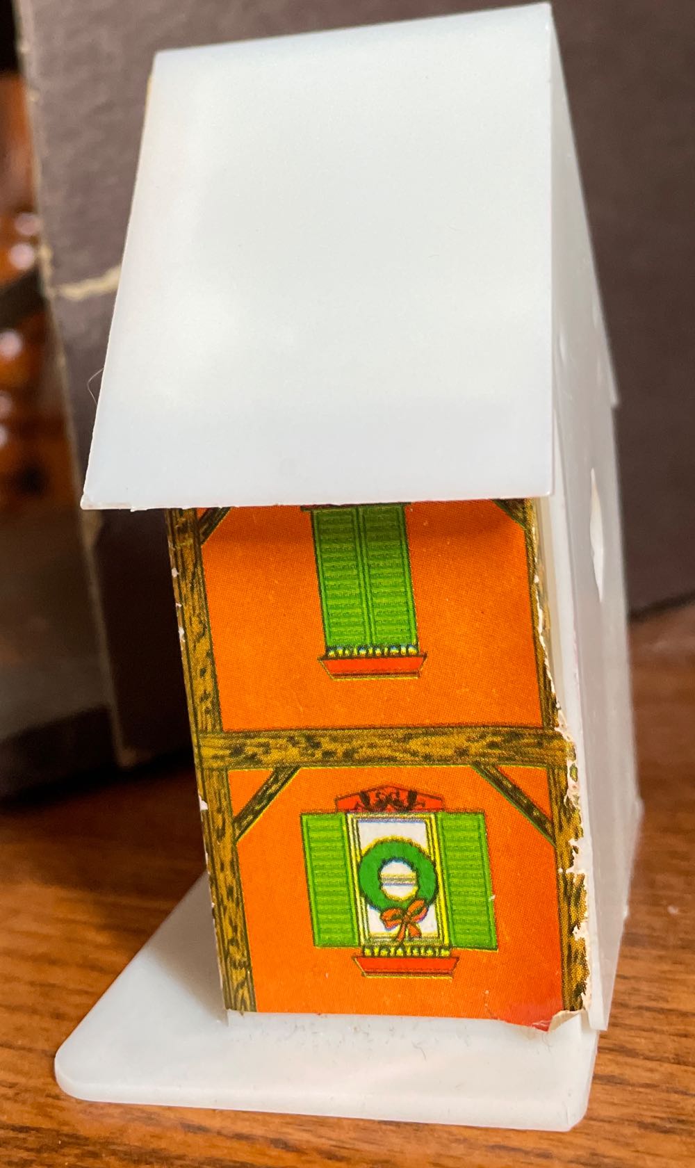 Universal - Alpine Village - Two Story Orange House - Christmas Tree - Alpine Village (Light Up Village) ornament collectible - Main Image 2