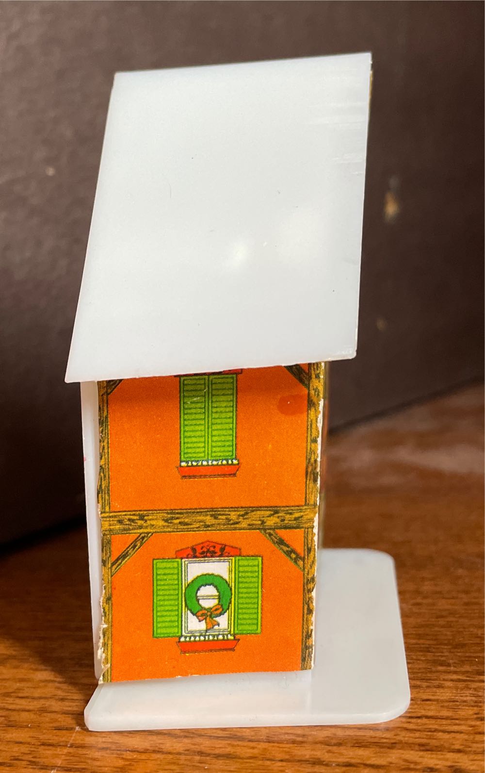Universal - Alpine Village - Two Story Orange House - Christmas Tree - Alpine Village (Light Up Village) ornament collectible - Main Image 3