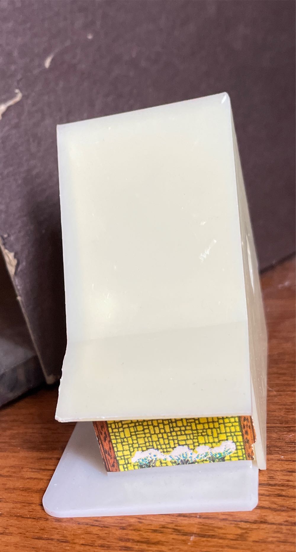 Universal - Alpine Village - Yellow Stone Tudor House - Santa, Wreath, Merry Christmas Banner - Alpine Village (Light Up Village) ornament collectible - Main Image 2