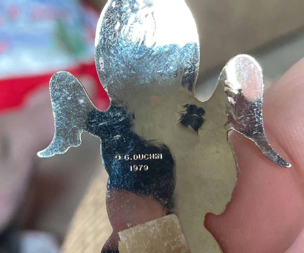 Brass - Angel Playing Flute - “Emily” - Angel (Brass Ornament) ornament collectible - Main Image 2