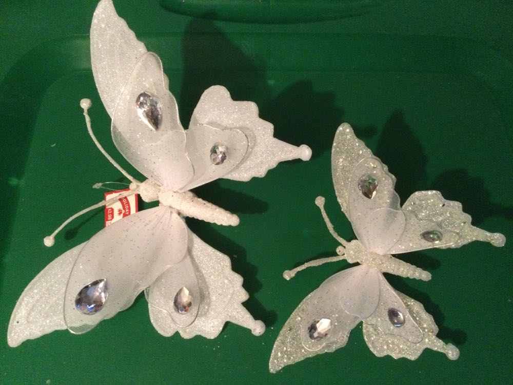 Butterfly White - Holiday Time ornament collectible - Main Image 1