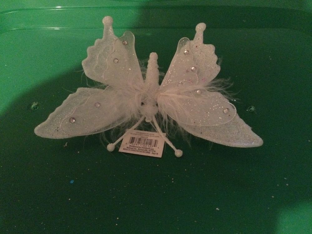 Butterfly White - Holiday Time ornament collectible - Main Image 2