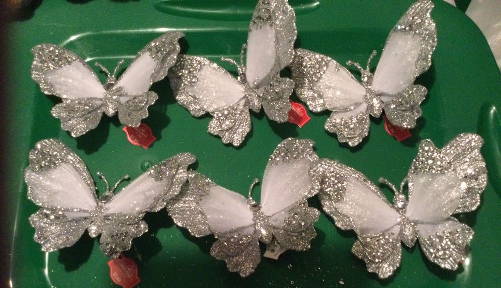 Butterfly Silver - Holiday Time ornament collectible - Main Image 2