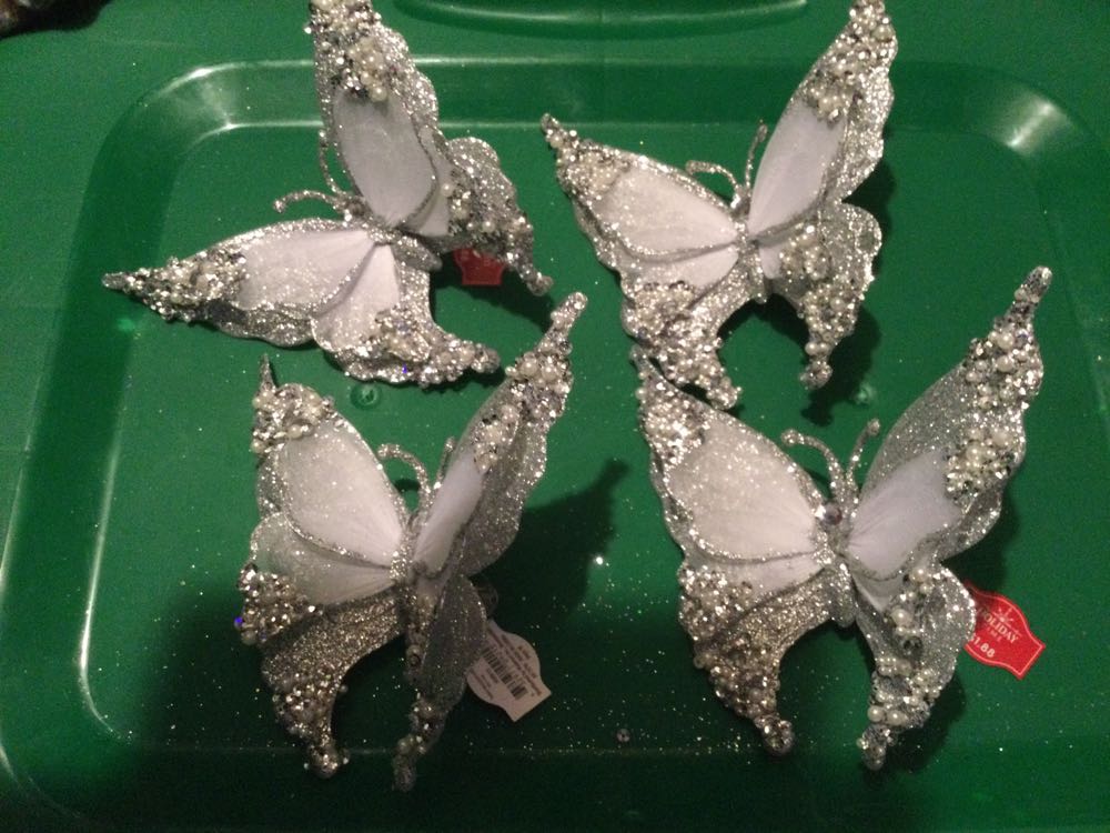 Butterfly Silver - Holiday Time ornament collectible - Main Image 2