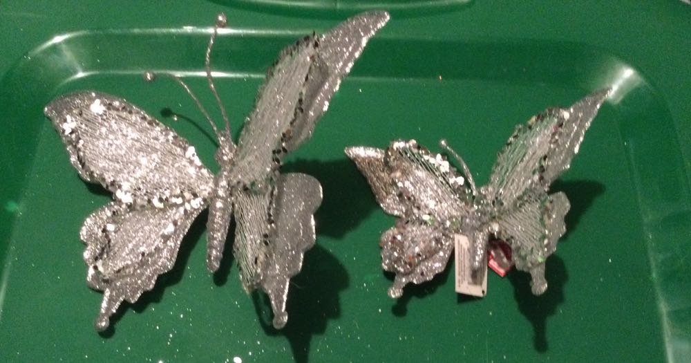 Butterfly Silver - Holiday Time ornament collectible - Main Image 2