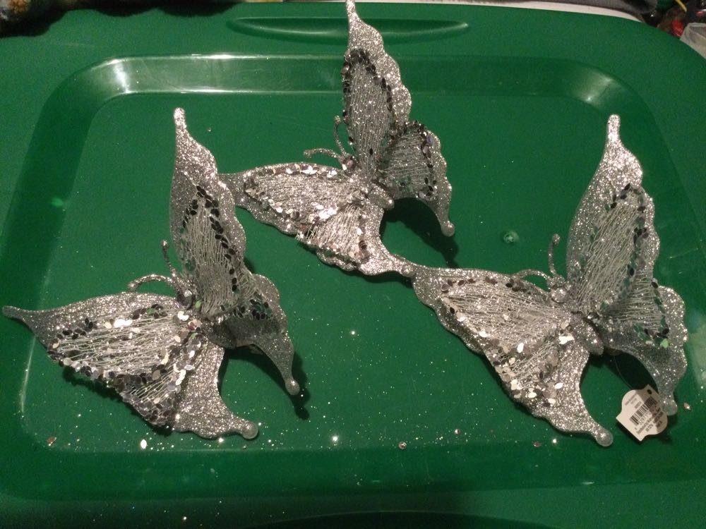Butterfly Silver - Holiday Time ornament collectible - Main Image 1