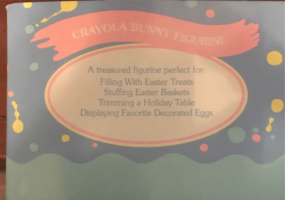 Easter Collection Crayola Crayon Bunny Figurine - Crayola Crayon (Easter) ornament collectible [Barcode 070000034336] - Main Image 3