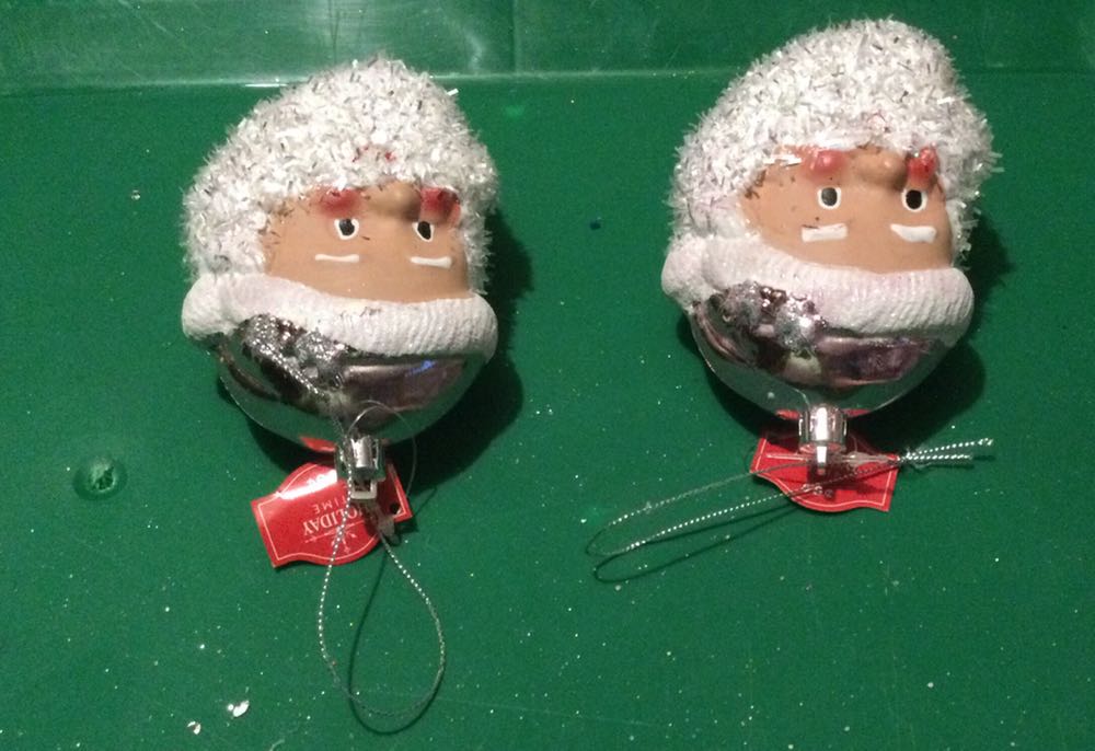 Santa Head Pink - Holiday Time ornament collectible - Main Image 2