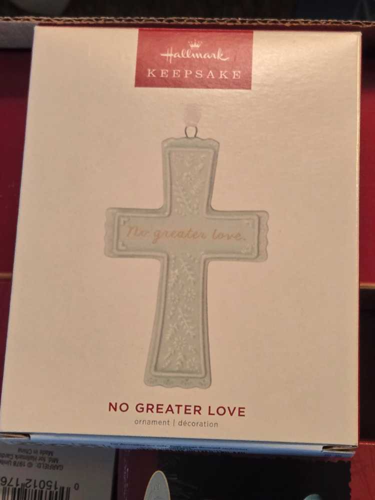 No Greater Love Cross Porcelain  (Religious) ornament collectible [Barcode 763795726561] - Main Image 2