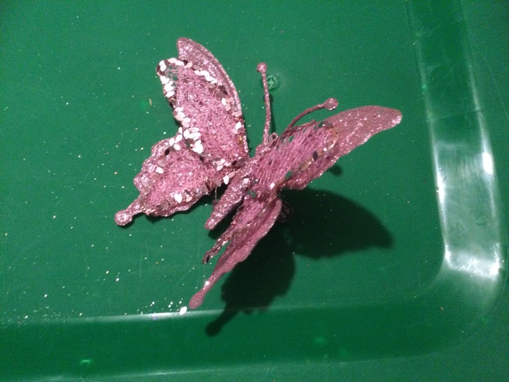 Butterfly Pink - Holiday Time ornament collectible - Main Image 2