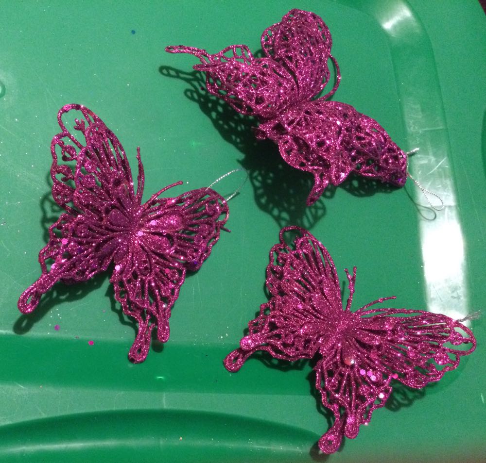 Butterfly Purple  ornament collectible - Main Image 2