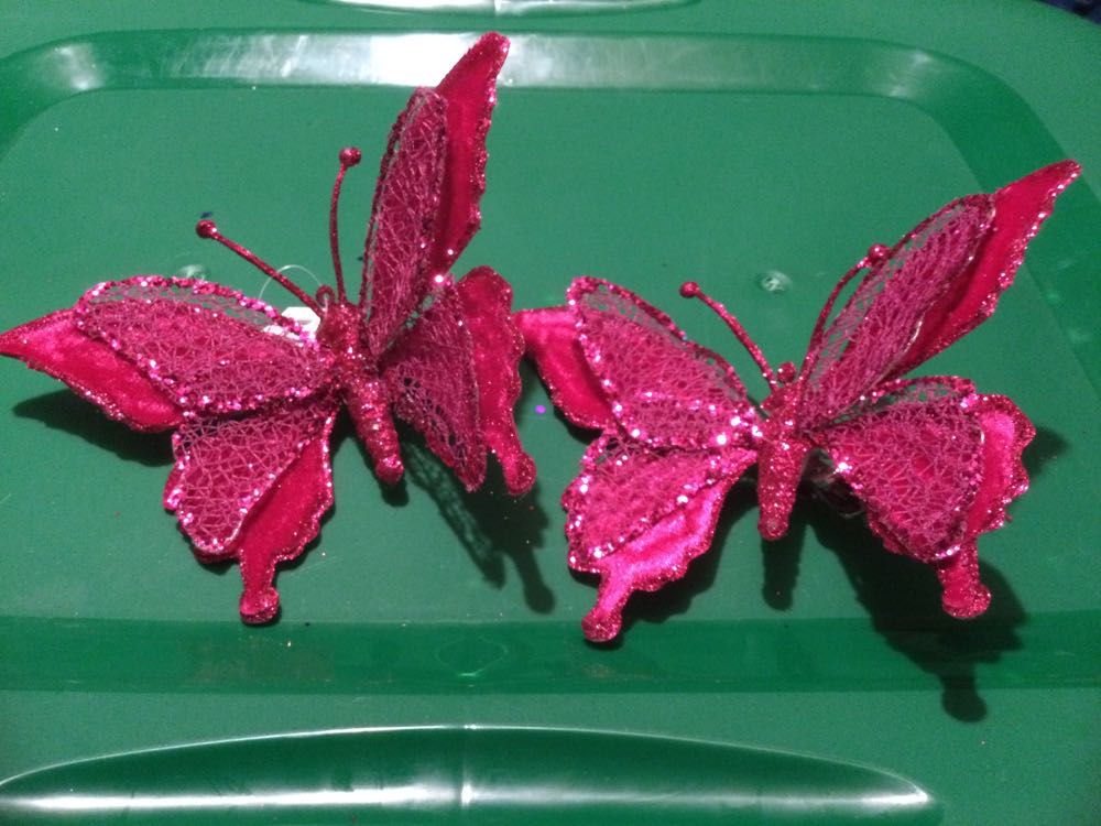 Butterfly Magenta - Holiday Time ornament collectible - Main Image 2