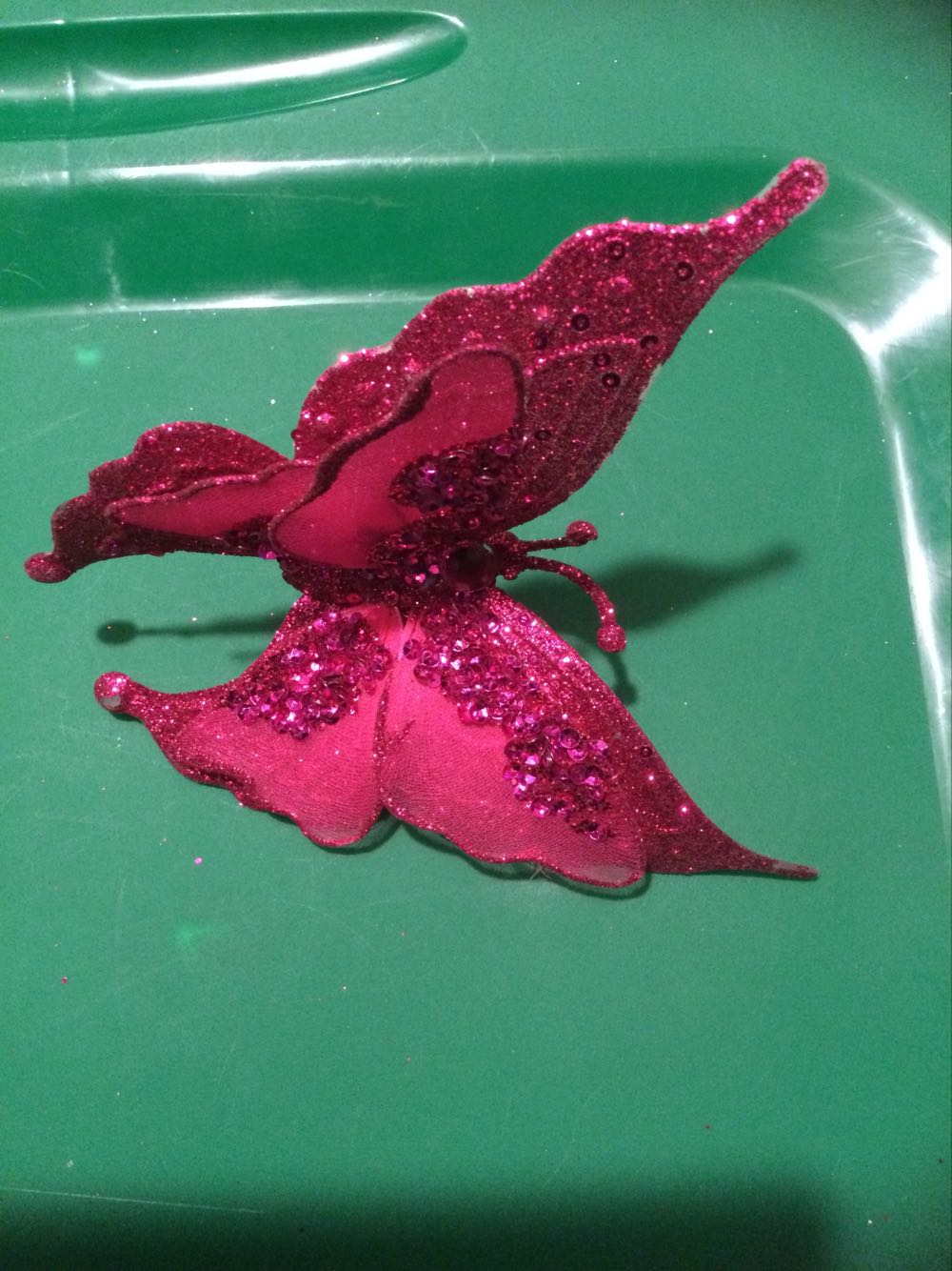 Butterfly Magenta - Holiday Time ornament collectible - Main Image 2