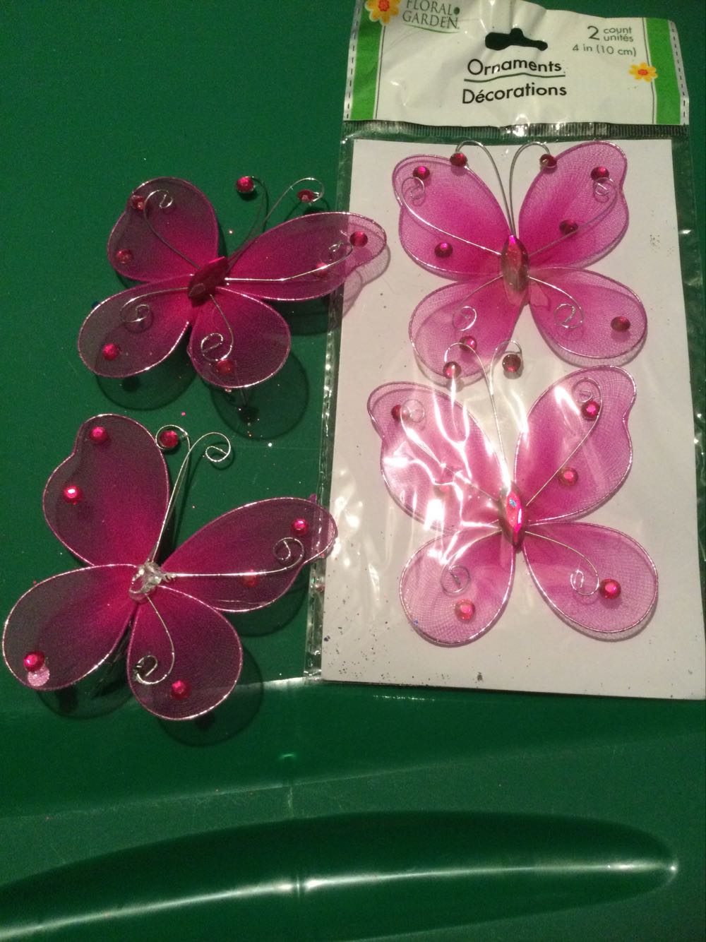 Butterfly Magenta - Floral Garden ornament collectible - Main Image 1
