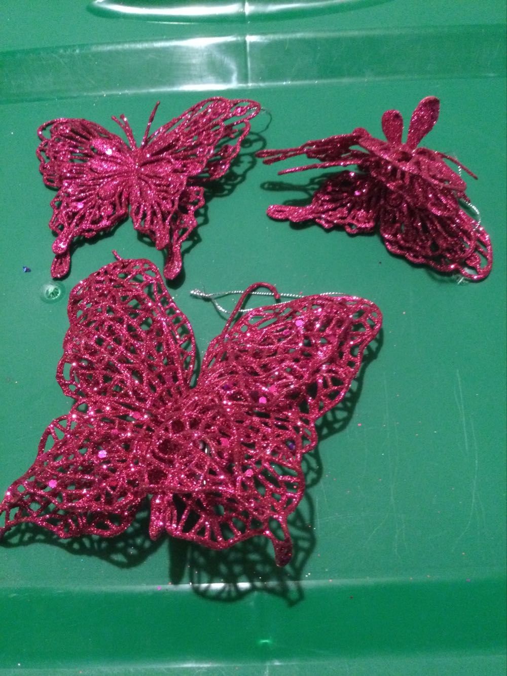 Butterfly Magenta  ornament collectible - Main Image 2