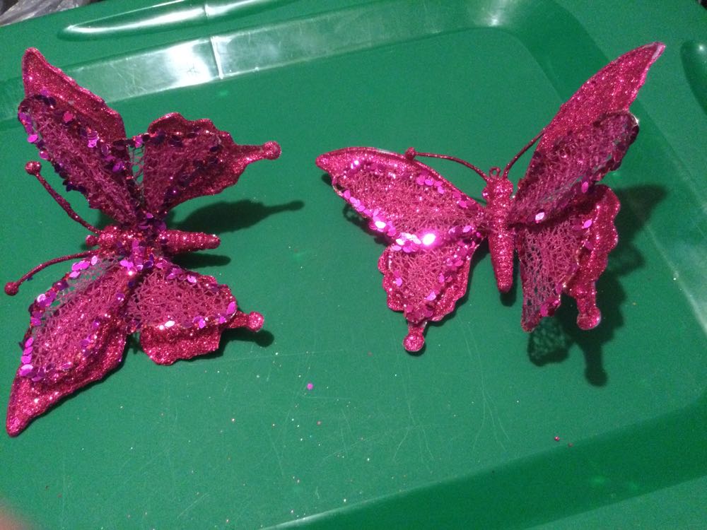 Butterfly Magenta - Holiday Time ornament collectible - Main Image 2