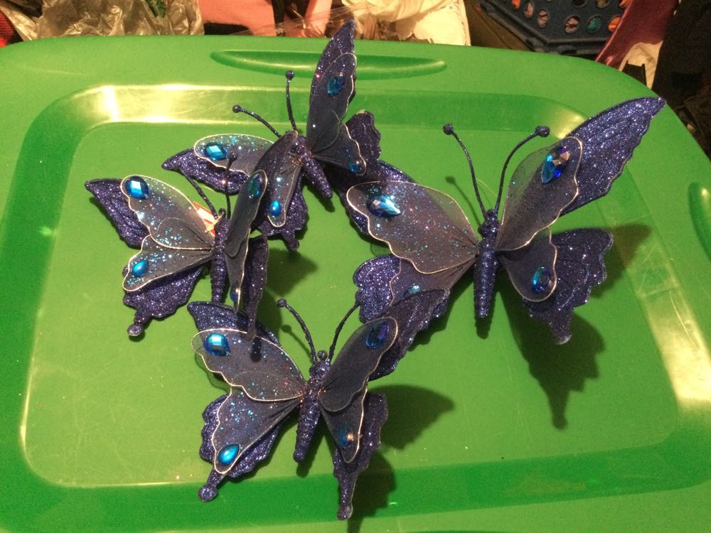 Butterfly Sapphire - Holiday Time ornament collectible - Main Image 2