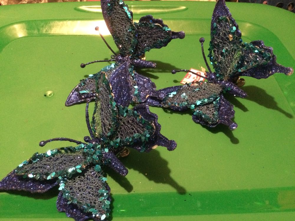 Butterfly Sapphire - Holiday Time ornament collectible - Main Image 2