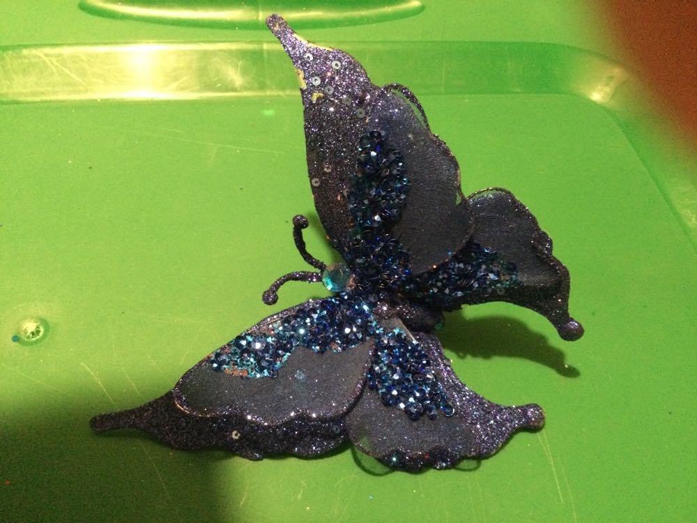 Butterfly Sapphire - Holiday Time ornament collectible - Main Image 2