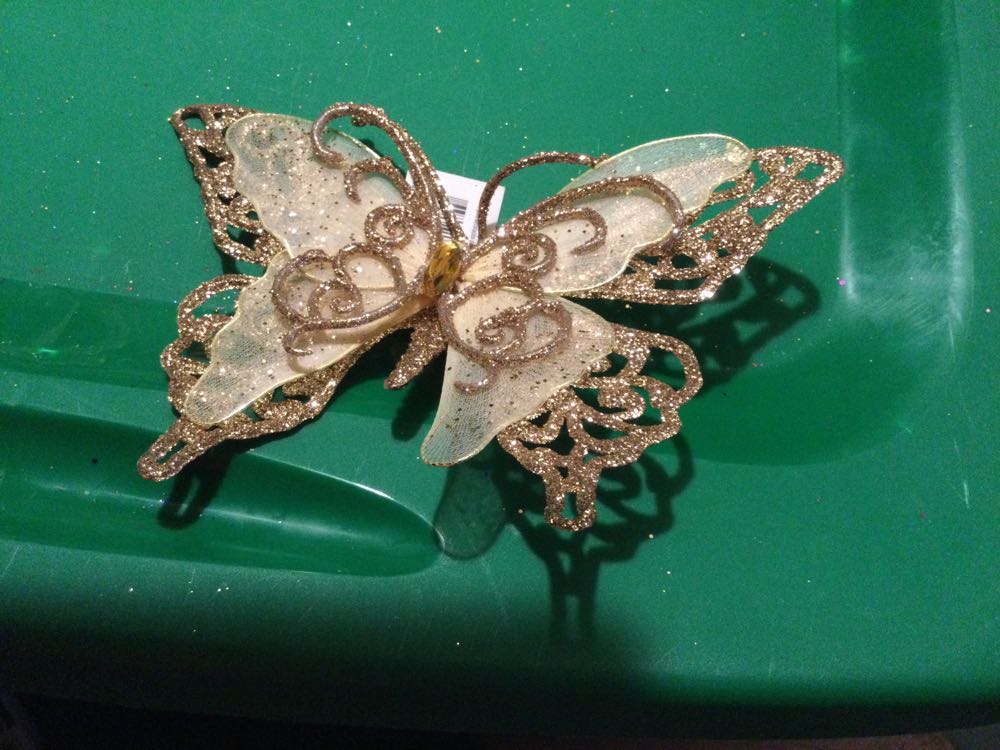 Butterfly Gold - Holiday Time ornament collectible - Main Image 2