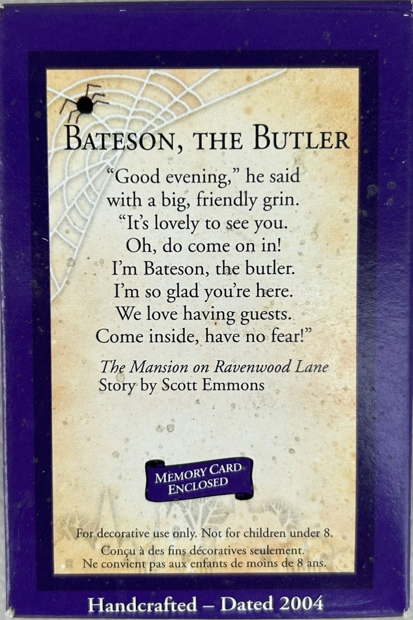 Bateson, The Butler - The Mansion on Ravenwood Lane (Halloween) ornament collectible - Main Image 3